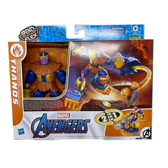 Marvel Avengers Bend and Flex Missions Thanos Fire Mission Figure - Picture 2 of 10